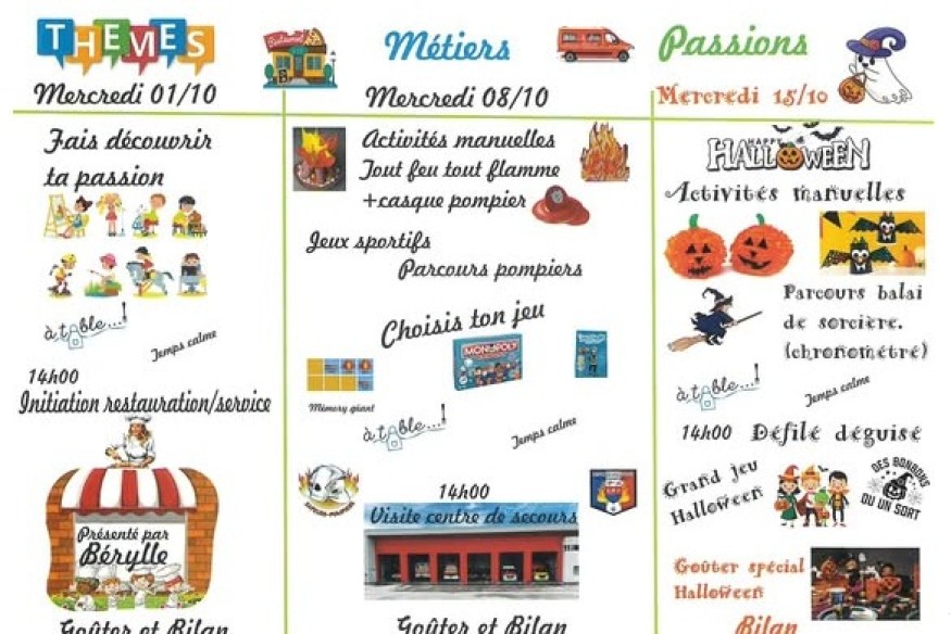 PLANNING ACCEUIL ENFANT FERE CHAMPENOISE