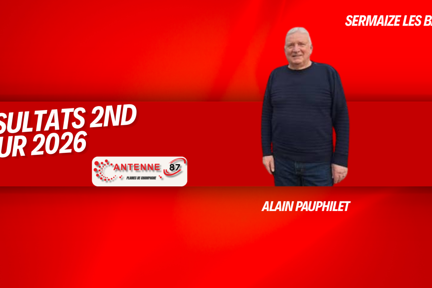 Sermaize les bains : Alain Pauphilet arrive en tête